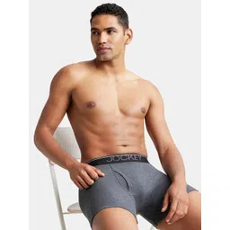 Jockey Men Charcoal Grey Solid Trunks 8009-0105-picture-40
