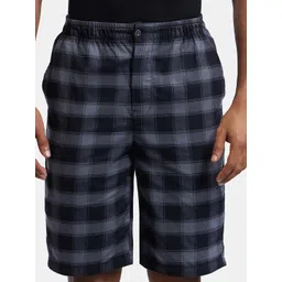 Jockey Men Checked Pure Cotton Shorts-picture-39