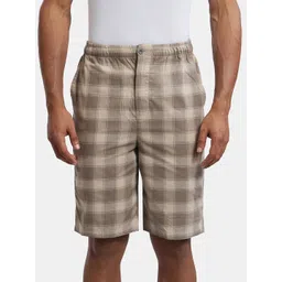 Jockey Men Checked Pure Cotton Shorts-picture-38