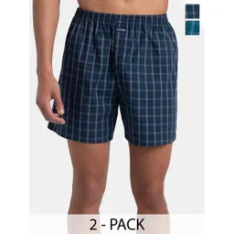 Jockey Men Checked Sports Shorts Technology-picture-16