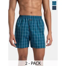 Jockey Men Checked Sports Shorts Technology-picture-10