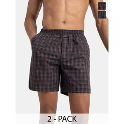 Jockey Men Checked Technology Shorts-picture-20