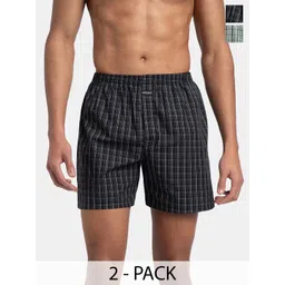 Jockey Men Checked Technology Shorts-picture-25