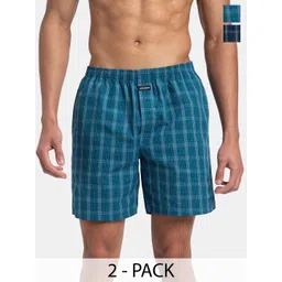 Jockey Men Checked Technology Shorts-picture-26