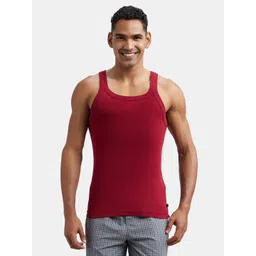 Jockey Men Cotton Rib Square Neckline Gym Vest-picture-36