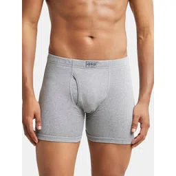 Jockey Men Grey Melange Solid Trunks 8008-0105-picture-16