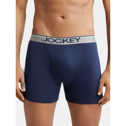 Jockey Men Navy Blue Solid Boxer Briefs - 8009-0101-DPNVY-picture-28