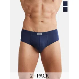 Jockey Men Pack Of 2 Assorted Pure Cotton Antimicrobial Briefs 1009-0205-picture-37