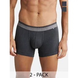 Jockey Men Pack of 2 Black Cotton Trunks with Ultrasoft Waistband US60-0205-BLKML-picture-19