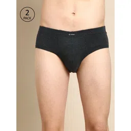 Jockey Men Pack of 2 Charcoal Grey Melange Solid Modern Fit Contour Briefs 1009-0205-picture-26
