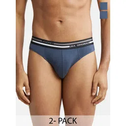 Jockey Men Pack Of 2 Cotton Ultrasoft Waistband Basic Briefs US49-0205-GRPHT image 1