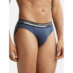 Jockey Men Pack Of 2 Cotton Ultrasoft Waistband Basic Briefs US49-0205-GRPHT image 3