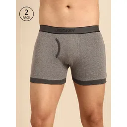 Jockey Men Pack Of 2 Grey Solid Trunks 1017-0205-MM-CM-picture-37