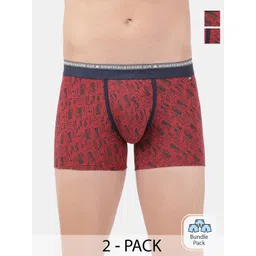 Jockey Men Pack Of 2 Printed Cotton Trunks 19250382-picture-29