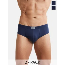 Jockey Men Pack Of 2 Pure Cotton Antimicrobial Stay Fresh Basic Briefs 1009-0201-picture-27