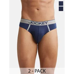 Jockey Men Pack of 2 Solid Briefs with Ultrasoft Waistband 8044-0205-picture-41