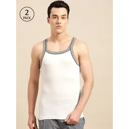 Jockey Men Pack of 2 Solid Innerwear Vests-picture-31