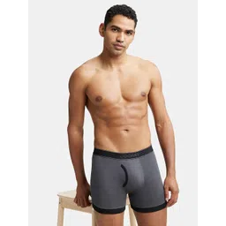 Jockey Men Pack Of 2 Solid Pure Cotton Boxer Style Briefs image 4
