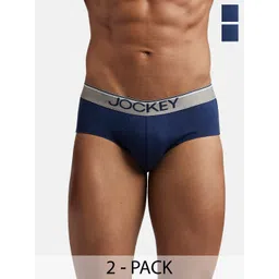 Jockey Men Pack of 2 Super Combed Cotton Solid Brief with Ultrasoft Waistband 8037-picture-19