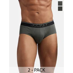 Jockey Men  Pack of 2 Super Combed Cotton Solid Briefs with Ultrasoft Waistband 8037-0201-picture-42