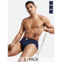 Jockey Men Pack of 3 Cotton Solid Poco Brief-8035 image 1