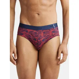 Jockey Men Red Printed Basic Briefs-picture-16