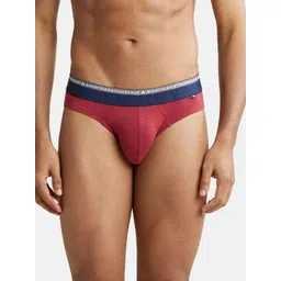 Jockey Men Red Solid Basic Briefs-picture-18