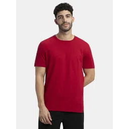 Jockey Men Solid Round Neck Pure Cotton T-shirt-picture-38