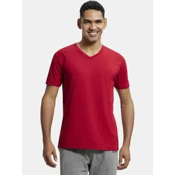 Jockey Men Solid V-Neck T-shirt-picture-40