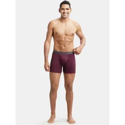 Jockey Men Wine Boxer Briefs image 3