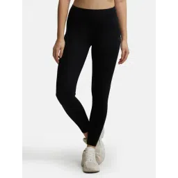 Jockey MW12 Women's Tactel Microfiber Elastane Performance Active Wear Leggings with Side Pockets-picture-26