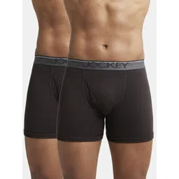 jockey Pack of 2 8009 Super Combed Cotton Rib Solid Men Trunk-picture-21