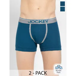 Jockey Pack Of 2 Pure Cotton Short Trunks-picture-25