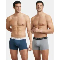 jockey Pack of 2 Super Combed Cotton Trunks with Ultrasoft Waistband-NY16-picture-42
