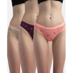 jockey Pack of 3 Printed Mid-Rise Panties-picture-15