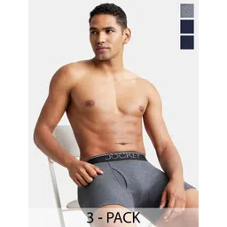 Jockey Pack Of 3 Ribbed Trunks 8009-0305-NVCMG-picture-57