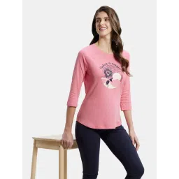 Jockey Pink Printed T-Shirt image 5