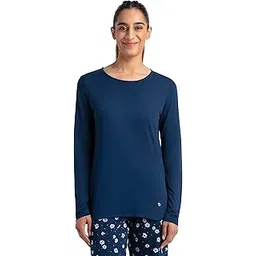 jockey RX21 Women's Micro Modal Cotton Relaxed Fit Solid Round Neck Full Sleeve T-Shirt-picture-52