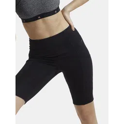 jockey Solid Women Black Sports Shorts-picture-20