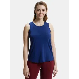 Jockey Space Blue Relaxed Fit Sports Tank Top-picture-30