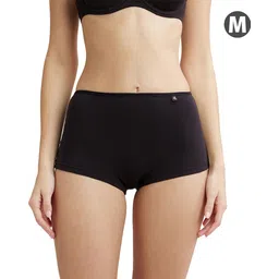 jockey SS04 High Coverage Super Combed Cotton Elastane Stretch with StayFresh Treatment Women Boy Short Black Panty-picture-32