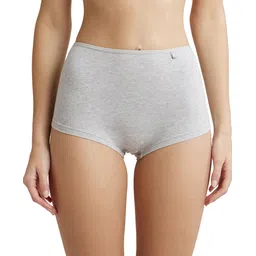 jockey SS04 High Coverage Super Combed Cotton Elastane Stretch with StayFresh Treatment Women Boy Short Grey Panty-picture-31