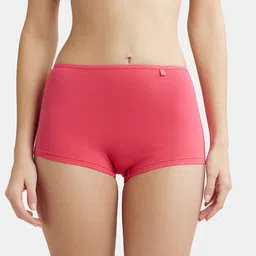 jockey SS04 High Coverage Super Combed Cotton Elastane Stretch with StayFresh Treatment Women Boy Short Pink Panty-picture-30