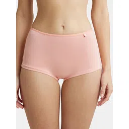 jockey SS04 High Coverage Super Combed Cotton Elastane Stretch with StayFresh Treatment Women Boy Short Pink Panty-picture-33