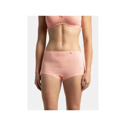 Jockey SS04 Women High Coverage Super Combed Cotton Elastane Boy Leg - Candle Peach-picture-20
