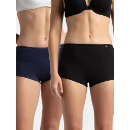 Jockey SS04 Women's High Coverage Super Combed Cotton Mid Waist Boy Shorts With Concealed Waistband-picture-37