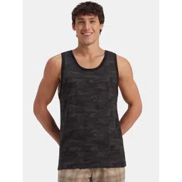 Jockey Super Combed Cotton Blend Sleeveless Printed Low Neck Styling Tank Top - AM67-picture-35