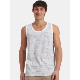 Jockey Super Combed Cotton Blend Sleeveless Printed Low Neck Styling Tank Top - AM67-picture-24