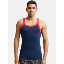 Jockey Super Combed Cotton Ribbed Sleeveless Square Neck Gym Vest US27-0105-NV-RP-picture-39