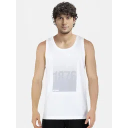 Jockey Super Combed Cotton Rich Graphic Printed Tank Top - 9928-picture-41